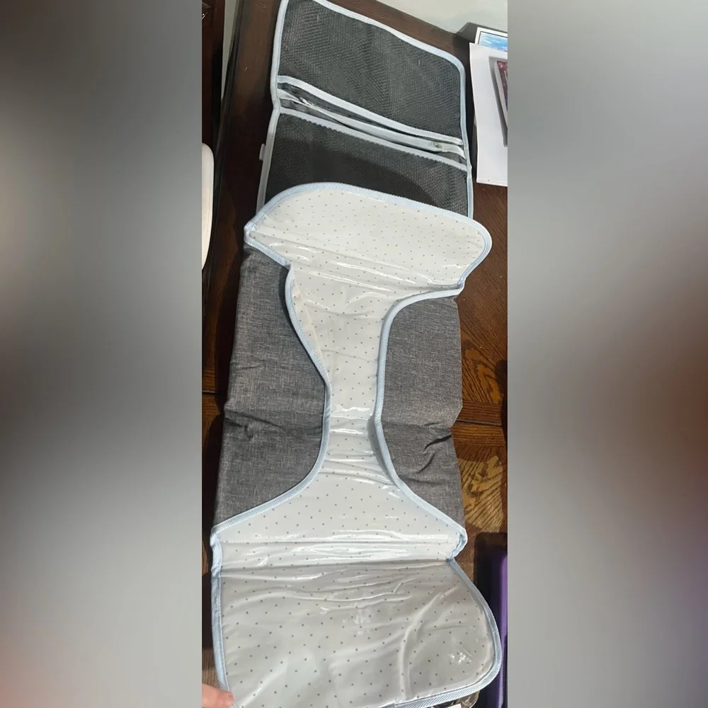 Gray Portable Changing Kit for Kids